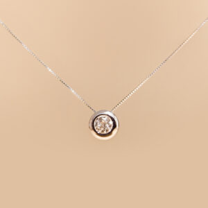 LIGHT POINT NECKLACE WITH DIAMOND CT0,20